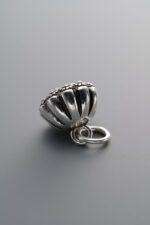 925 Sterling Silver-Antiqued-Lotus Pod Pendant-11mm - Image 3