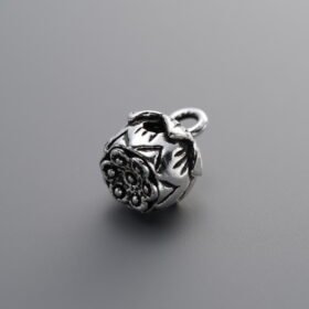 925 Silver-Vintage-Lotus Pod Pendant-10mm