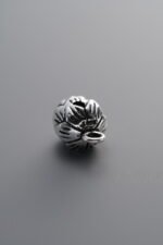 925 Sterling Silver-Antiqued-Lotus Pod Pendant-10mm - Image 2