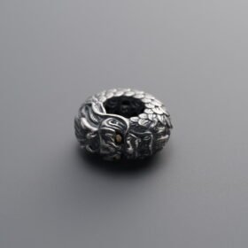 925 Sterling Silver-Antiqued-Dragon Spacer Bead-9mm