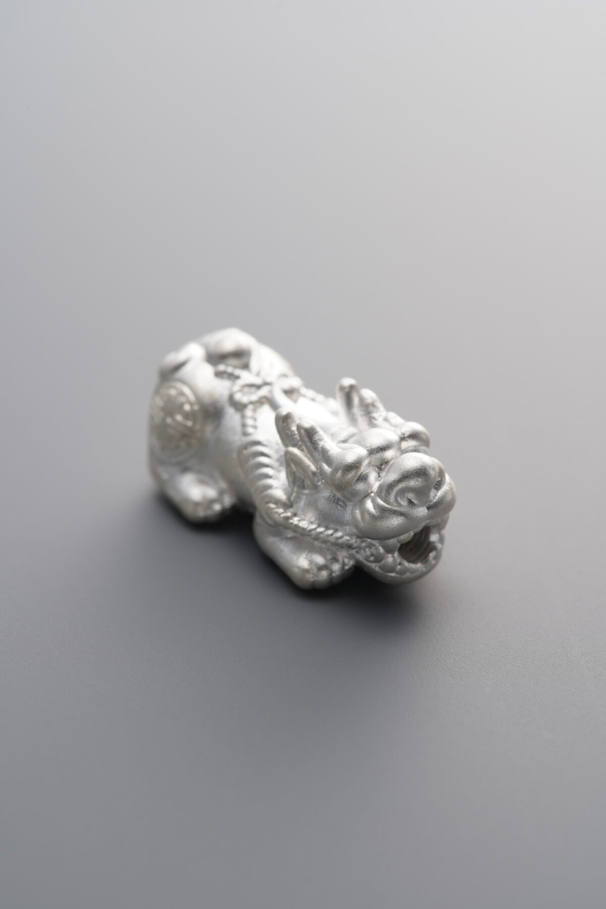 925 Sterling Silver-Bright-Pixiu Mythical Beast Spacer Bead-18mm - Image 1