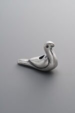 925 Sterling Silver-Antiqued-Auspicious Bird Spacer Bead-17mm