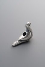 925 Sterling Silver-Antiqued-Auspicious Bird Spacer Bead-17mm - Image 3
