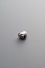 925 Sterling Silver-Antiqued-Heart Spacer Bead-5mm