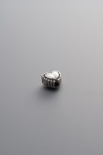 925 Sterling Silver-Antiqued-Heart Spacer Bead-5mm