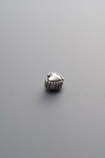 925 Sterling Silver-Antiqued-Heart Spacer Bead-5mm - Image 3