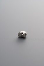 925 Sterling Silver-Antiqued-Heart Spacer Bead-5mm - Image 2