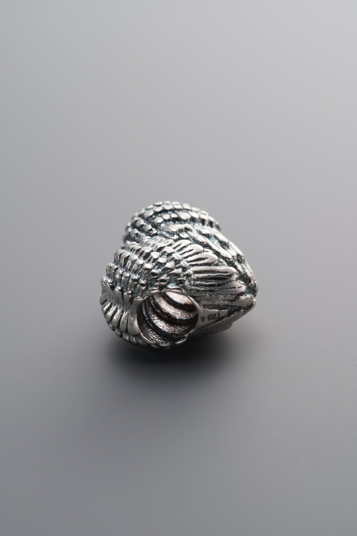 925 Sterling Silver-Antiqued-Wing Heart Spacer Bead-17mm - Image 4