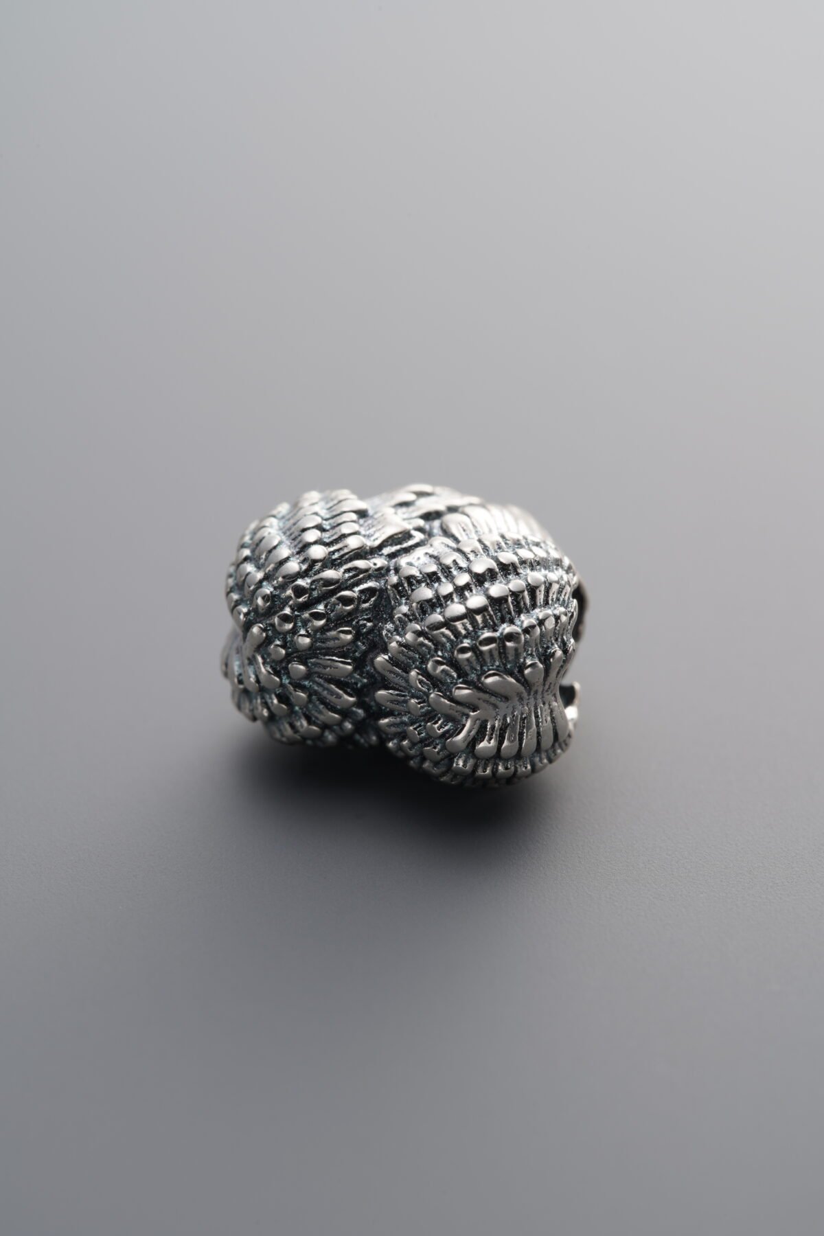 925 Sterling Silver-Antiqued-Wing Heart Spacer Bead-17mm - Image 2