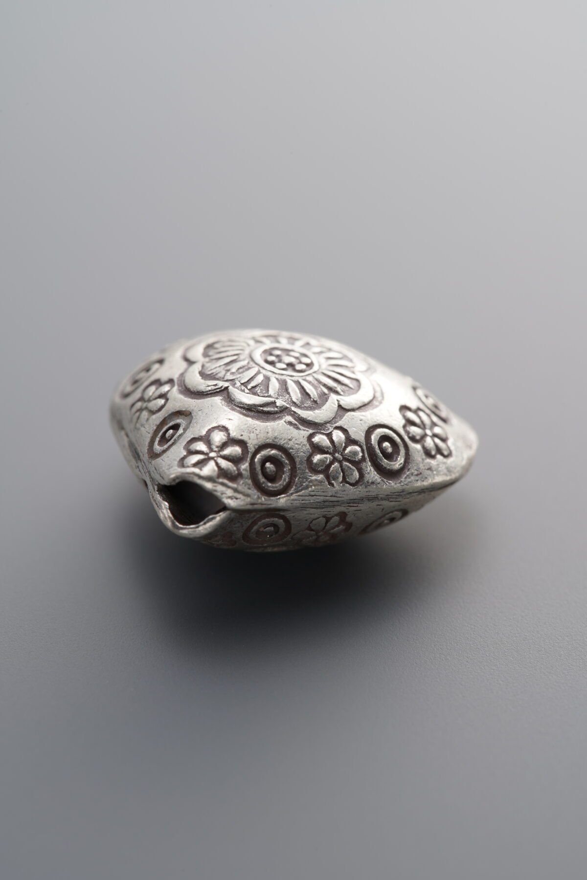 Patterned Heart Spacer Bead