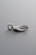 925 Silver-Vintage-Leaf Pendant-17mm - Image 4