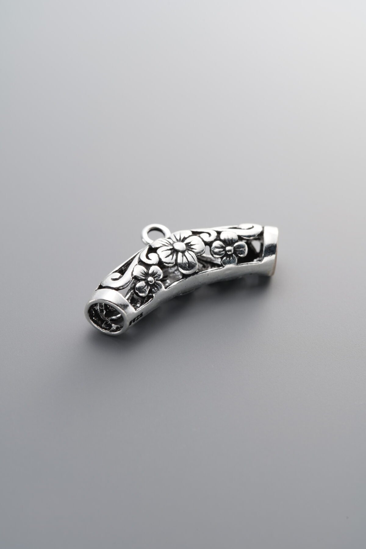 Plum Blossom Curved Tube Pendant