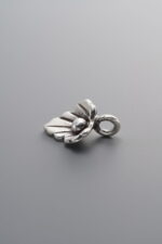 925 Sterling Silver-Antiqued-Leaf Pendant-14mm - Image 4