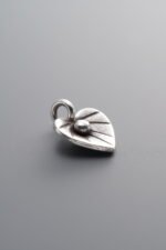 925 Sterling Silver-Antiqued-Leaf Pendant-13mm - Image 4