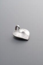 925 Sterling Silver-Antiqued-Leaf Pendant-13mm - Image 2