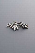 925 Sterling Silver-Antiqued-Clover Ring-13mm
