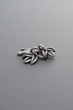 925 Sterling Silver-Antiqued-Clover Ring-13mm - Image 3