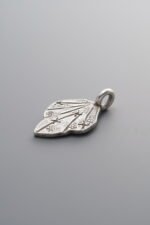 925 Silver-Vintage-Leaf Pendant-18mm