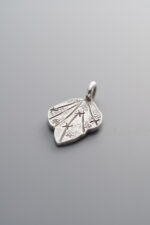 925 Silver-Vintage-Leaf Pendant-18mm - Image 2