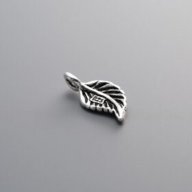 925 Silver-Vintage-Leaf Pendant-13mm