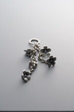 925 Silver-Vintage-Tassel Small Flower Pendant-51mm