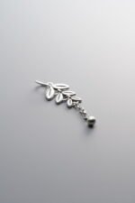 925 Silver-Vintage-Leaf Tassel Pendant-33mm