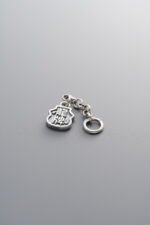 925 Sterling Silver-Antiqued-Tassel Dragon Pendant-32mm - Image 3