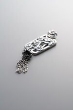 Openwork Floral Plaque Tassel Pendant