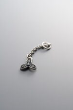 925 Sterling Silver-Antiqued-Clover Tassel Pendant-40mm