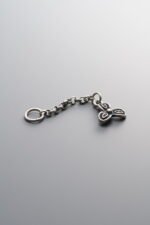 925 Sterling Silver-Antiqued-Clover Tassel Pendant-40mm - Image 3