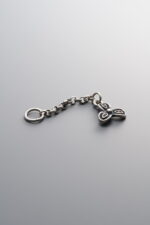 925 Sterling Silver-Antiqued-Clover Tassel Pendant-40mm - Image 3