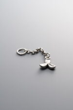 925 Sterling Silver-Antiqued-Clover Tassel Pendant-40mm - Image 2