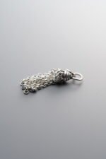 925 Sterling Silver-Antiqued-Openwork Tassel Pendant-35mm - Image 2