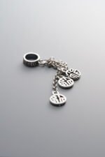 925 Silver-Vintage-Circular "Fu" Character Tassel Pendant-54mm - Image 3