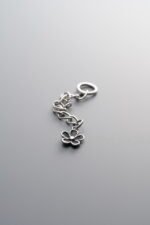 925 Silver-Vintage-Tassel Small Flower Pendant-48mm - Image 4