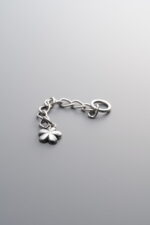 925 Sterling Silver-Antiqued-Tassel Dainty Flower Pendant-48mm - Image 2