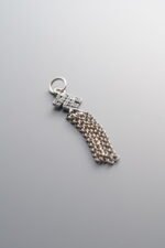 925 Sterling Silver-Antiqued-Chinese Knot Tassel Pendant-39mm - Image 3