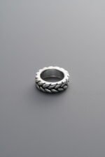 925 Sterling Silver-Antiqued-Large Size Wheat Ear-8mm - Image 4