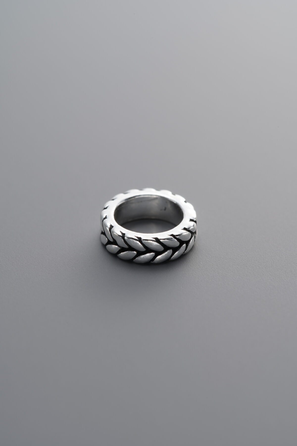 925 Sterling Silver-Antiqued-Large Size Wheat Ear-8mm - Image 2