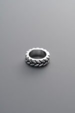 925 Sterling Silver-Antiqued-Large Size Wheat Ear-8mm - Image 2