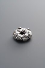 925 Silver-Vintage-Flat Flower Bud Spacer Bead-10mm - Image 4