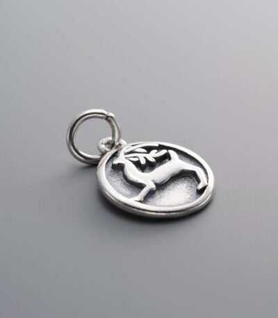 Little Deer Round Plate Pendant
