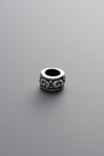 925 Sterling Silver-Antiqued-Spiral Pattern Spacer Bead-5mm