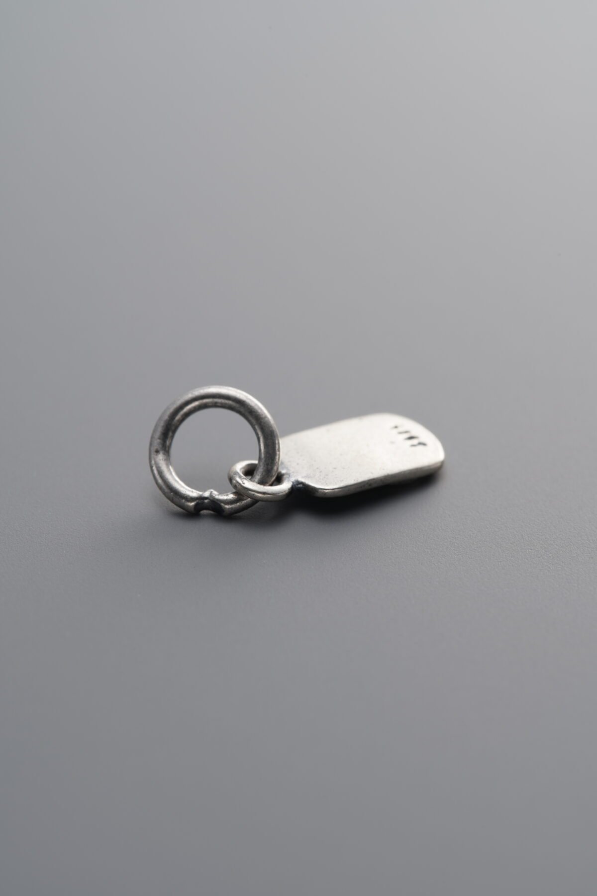 925 Sterling Silver-Antiqued-Fu Character Square Pendant-10mm - Image 4