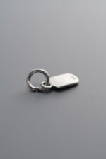 925 Silver-Vintage-Fu Character Square Pendant-10mm - Image 4