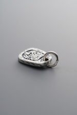 925 Silver-Vintage-Zakiram Plaque Pendant-12mm - Image 3