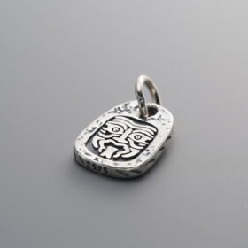 925 Silver-Vintage-Zakiram Plaque Pendant-12mm
