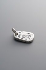 925 Silver-Vintage-Zakiram Plaque Pendant-12mm - Image 2