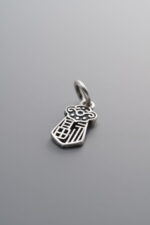 925 Sterling Silver-Antiqued-Fu Character Sword Pendant-14mm