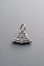 925 Sterling Silver-Antiqued-Skirt Pendant-13mm